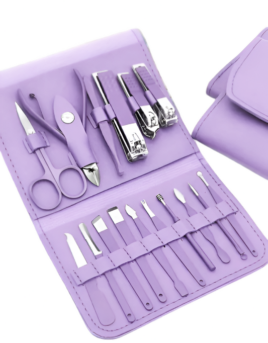Manicure Set Nail Clipper Kit - 16 Piece set